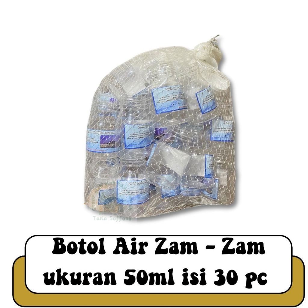OLEH OLEH HAJI DAN UMROH BOTOL 40ML KOSONG AIR ZAMZAM KEMASAN KECIL I BOTOL AIR ZAM ZAM PAKET 1 PACK