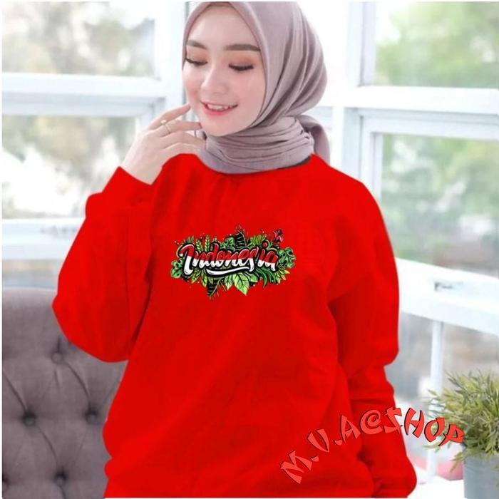 Baju Lengan Panjang Wanita INDONESIA /Baju Lengan Panjang HUT KEMERDEKAAN 17 AGUSTUS / Baju 17