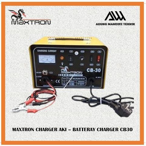 MAXTRON CB 30 Charger AKi - Battery Charger 30A Cas Aki Kering Basah
