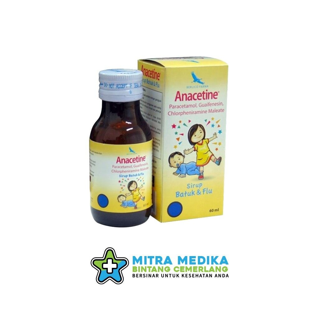 ANACETINE SYRUP OBAT BATUK & FLU (1 BOTOL)