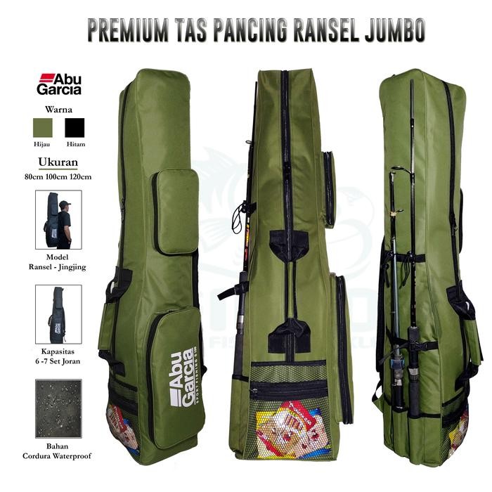 Btv - Tas Pancing Ransel Big Size Abu Garcia Cordura Waterproof 80 100 120Cm
