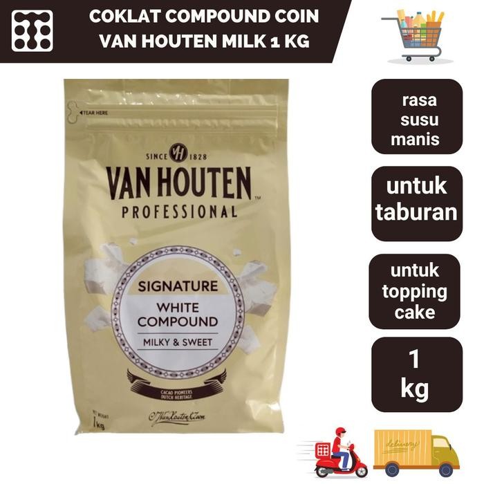 

COKLAT COMPOUND COIN VAN HOUTEN WHITE 1 KG