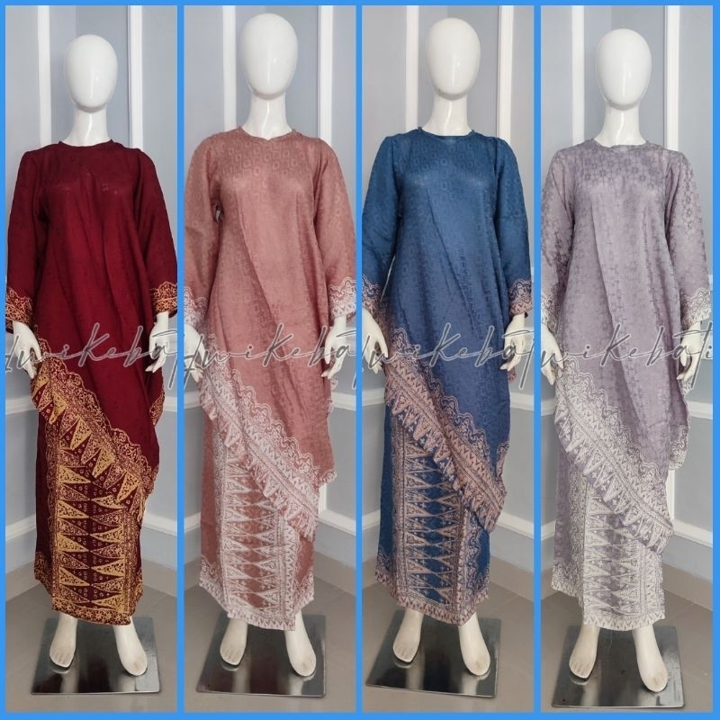 WIKE BATIK SET ROK SPAN VISCOSE SHENNA SET TUNIK MIRING SET KURUNG MIRING BATIK TRUSMI