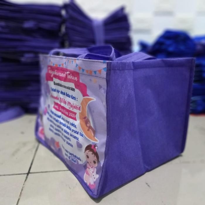 [ 50 PCS] Tas Ultah 25X20X20 Anak Buat Nasi Bento/ Nasi Kotak