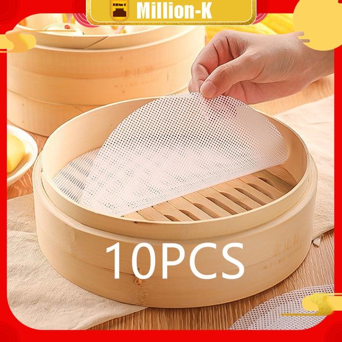 Tatakan Kukusan Silikon Siomay Dumpling/Alas Kukus/Tatakan Bakpao