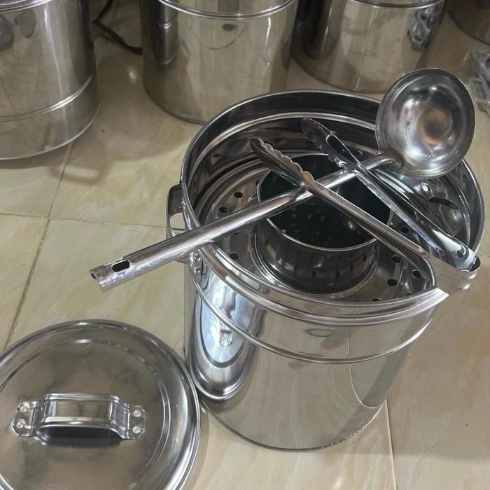 Dandang bakso mini size 24 Stainless