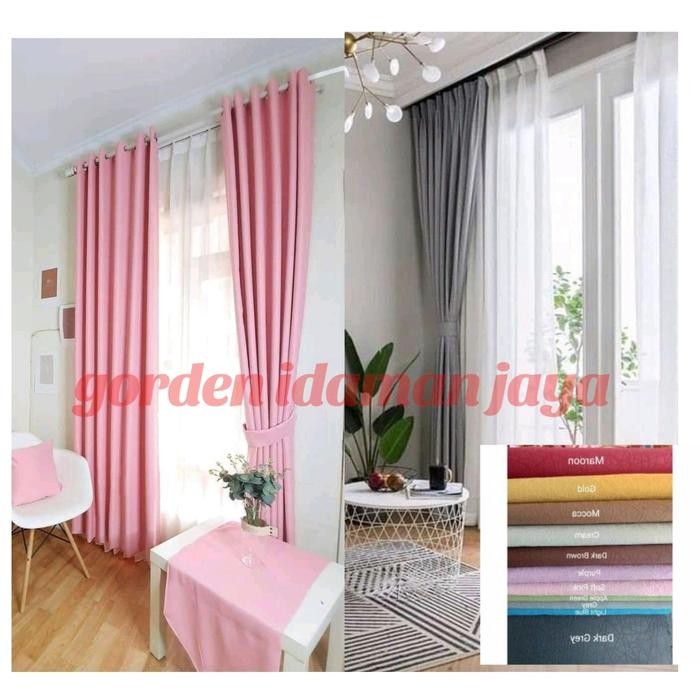 Gorden Blackout Polos /Gorden Jendela Nimalis Polos /Gorden Mewah
