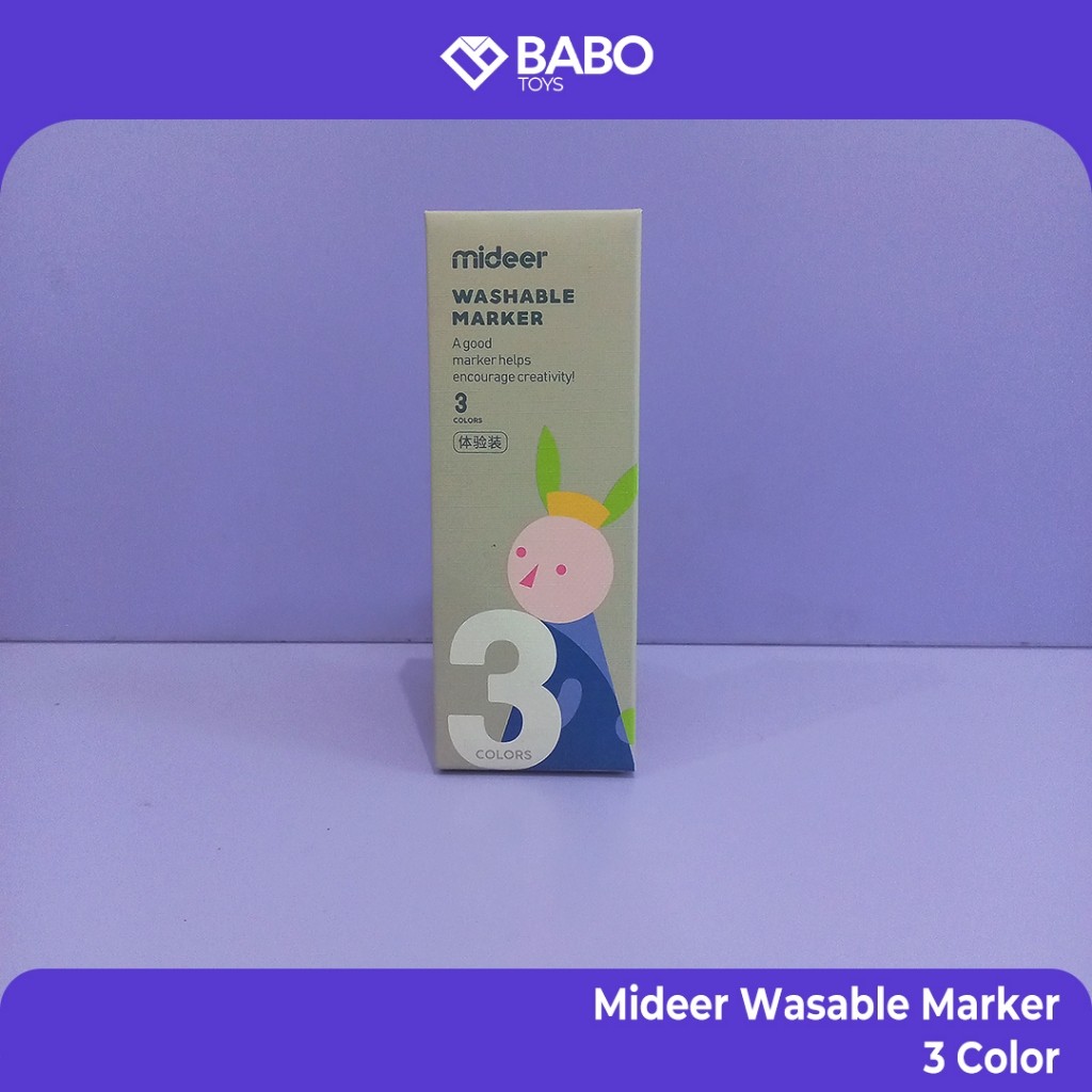 

Mideer MD4161 Washable Marker 3 12 24 36 48 Coloring Pen Spidol Warna Anak Mudah Dibersihkan Wipe &