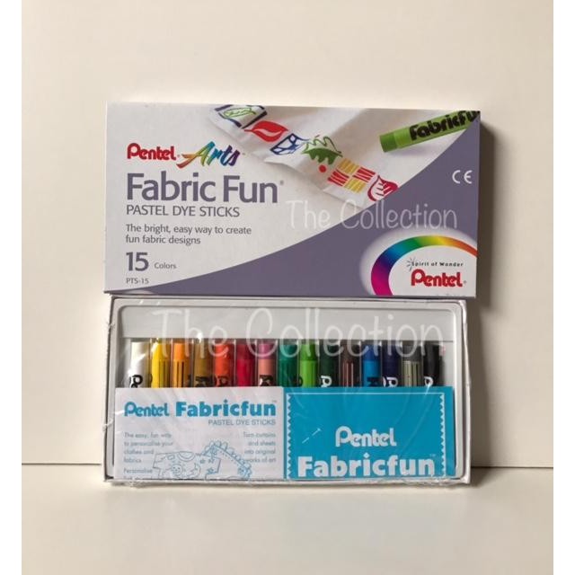 

Atk0321Pt 15 Warna Fabric Fun Pts 15 Pastel Dye Sticks Pentel Baju