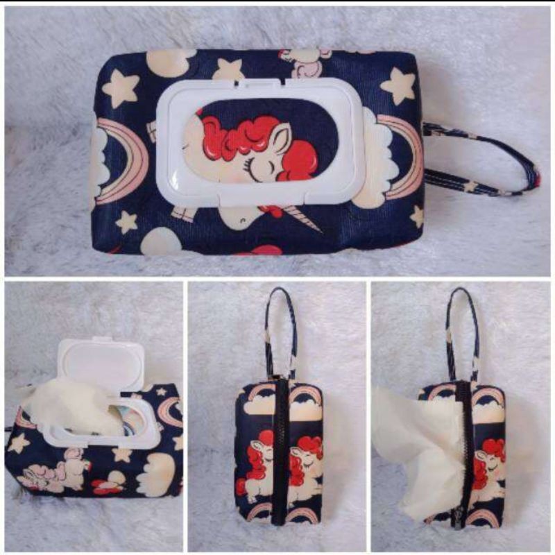 Tempat Tisu 2 in 1 / Wet Tissue Pouch Tisu Basah Dan Kering
