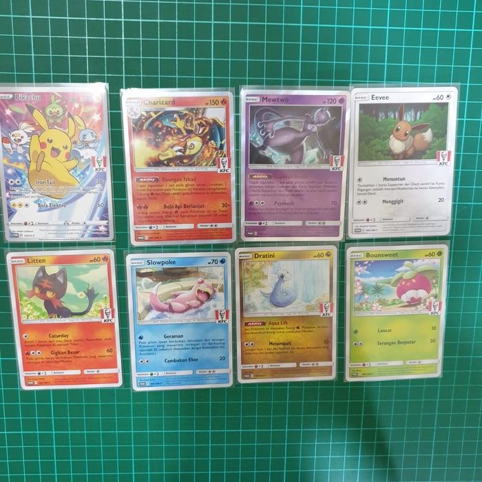 Pokemon TCG Indonesia - Pokemon KFC Promo Set 8 Kartu