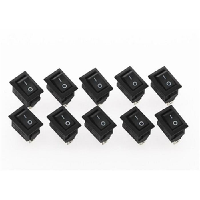 Best Item Saklar Power 10mm x 15mm Rocker switch dengan 2 kaki Baru