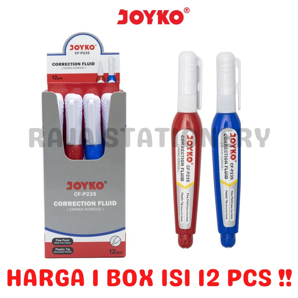 

JOYKO CORRECTION FLUID PEN TIPEX CAIR JOYKO PUTIH CF-P235 TIPX TIP EX LUSIN MURAH [12PCS]