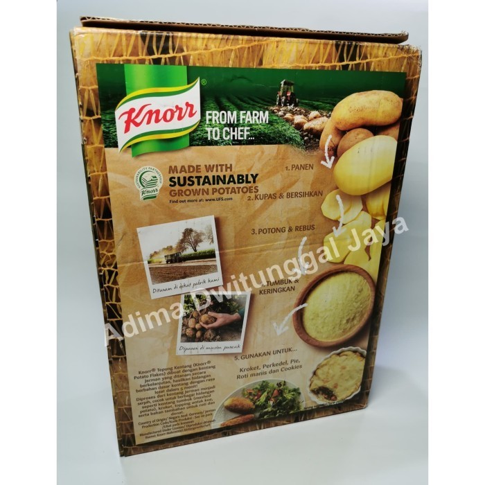 

Diskon Potato Flake Knorr 4 Kg/ Mashed Potato Knorr / Kentang Kering Serpih Cod