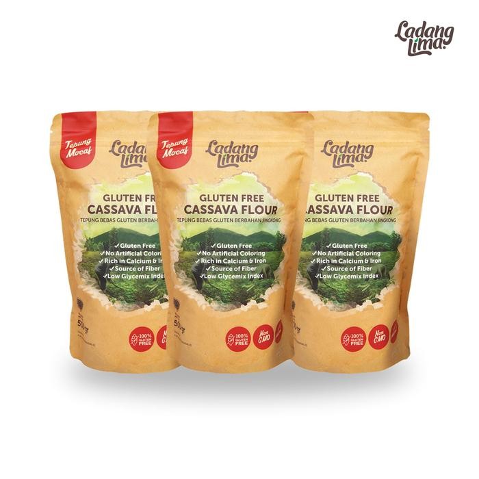 

Barang Terlaris 3Pcs - Tepung Singkong Ladang Lima 500Gr Packing Aman