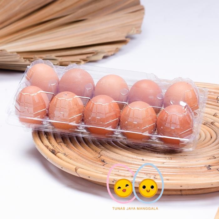 mika telur/egg tray/tray telur isi 10 sudah ada pengunci