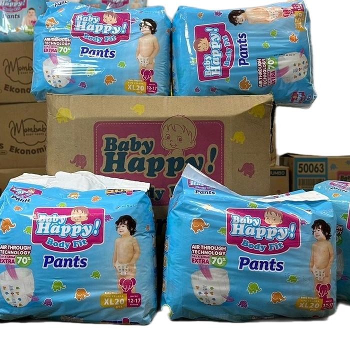 BabyCare- Harga 2 Bal Popok Bayi Baby Happy M (20) L (20) Xl (20) Xxl 18, Tidak Menimbulkan Ruam