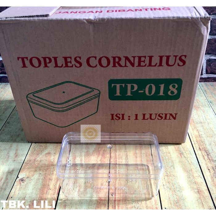 Toples Cornelius Persegi Panjang 350gr Toples Cornelius TP-018