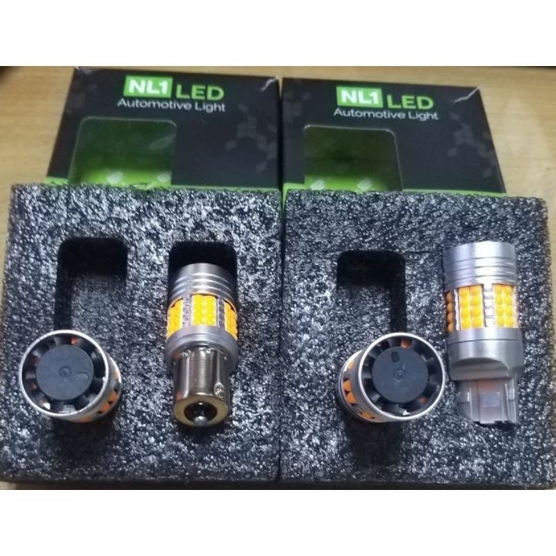 Lampu sein Led sein mobil 48 Led chip 3030 nyala super terang kipas fan