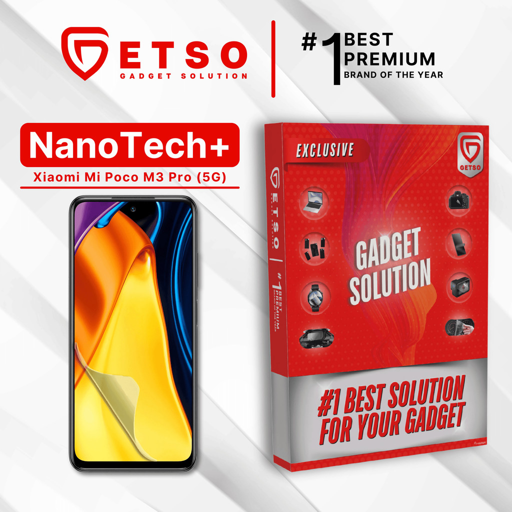 GETSO EPU BIO GENESIS Hydrogel for Xiaomi POCO M3 Pro 5G / Screen Guard (Nanotech+ 100% Recycle) Pre