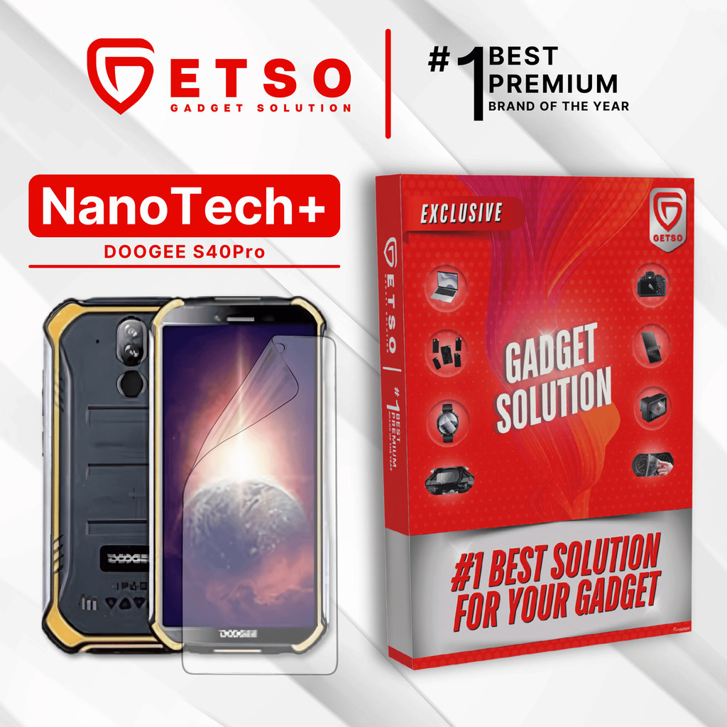 GETSO EPU BIO GENESIS Hydrogel for DOOGEE S40 Pro / Screen Guard (Nanotech+ 100% Recycle) Premium Hi