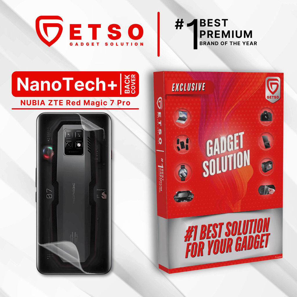 GETSO EPU BIO GENESIS Hydrogel for Nubia ZTE Red Magic 7 Pro / Back Cover Guard (Nanotech+ 100% Recy