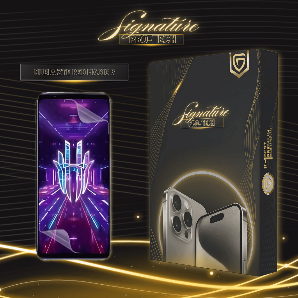 GETSO SIGNATURE PRO-TECH - Premium Anti-Scratch Protector for Nubia ZTE Red Magic 7 / Screen Guard C