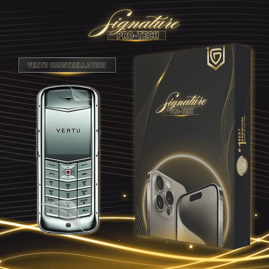 GETSO SIGNATURE PRO-TECH - Premium Anti-Scratch Protector for Vertu Constellation Quest / Screen Gua