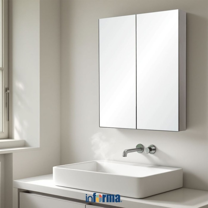 Terlaris Informa - Informa Rain Kabinet Kamar Mandi Dengan Cermin - Putih