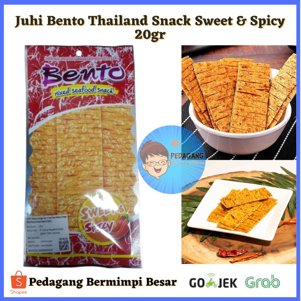

Juhi Bento Thailand Snack Sweet & Spicy 20gr Snack Thailand