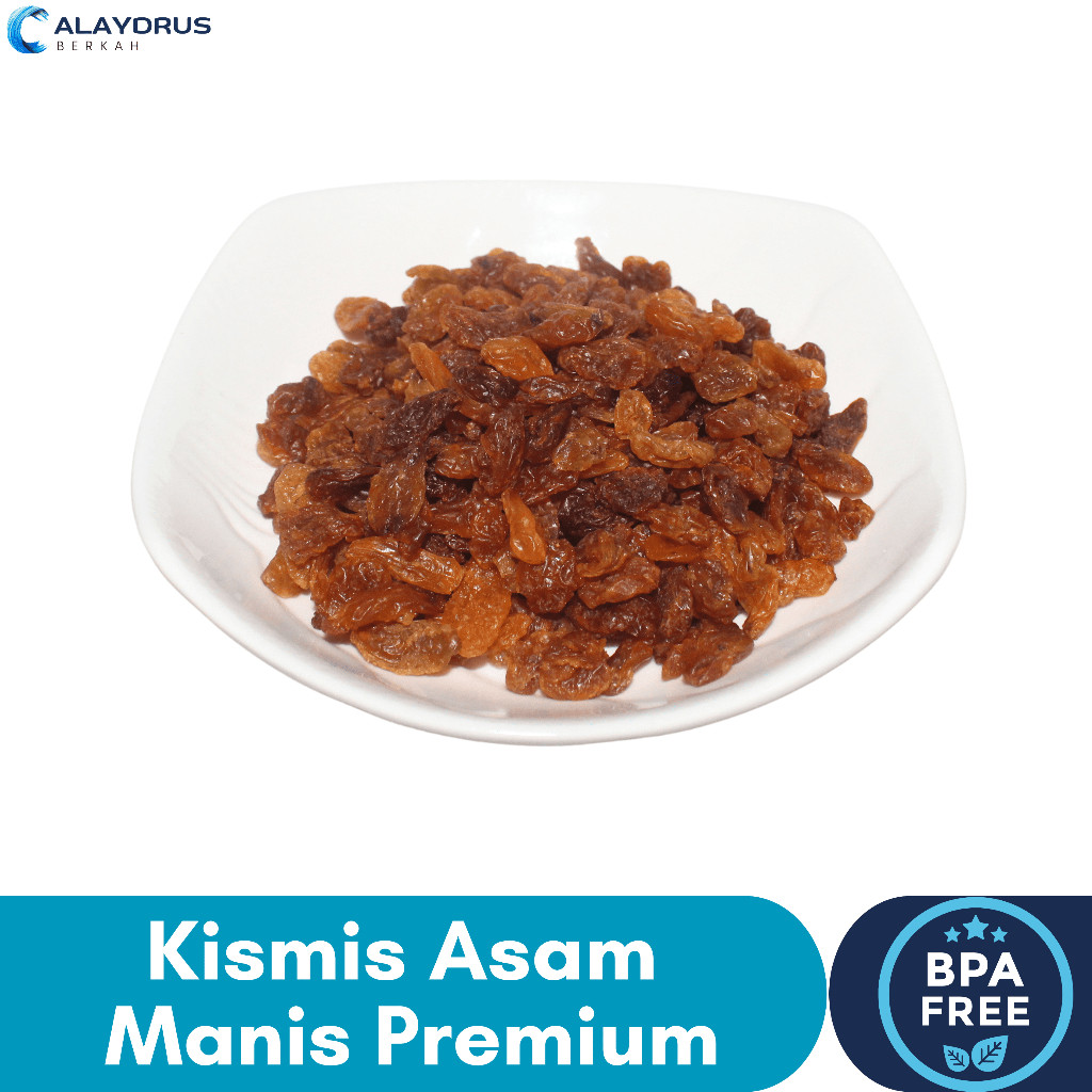 

Kismis Arab Asam Manis 1Kg Mutiara Lonjong Golden Raisins Organik Premium Jumbo Oleh Oleh Haji Umroh