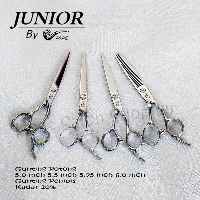 PREMIUM Gunting Potong Rambut 1 Set Potong+Penipis JUNIOR PIPE UB550+ UB6030