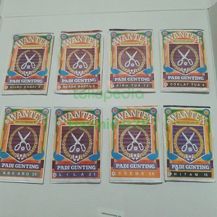 PREMIUM pewarna pakaian wantex tie dye padi gunting