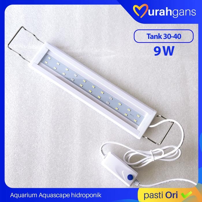 PREMIUM Lampu LED Aquarium Aquascape P 400 ukuran 30-40 cm NEW
