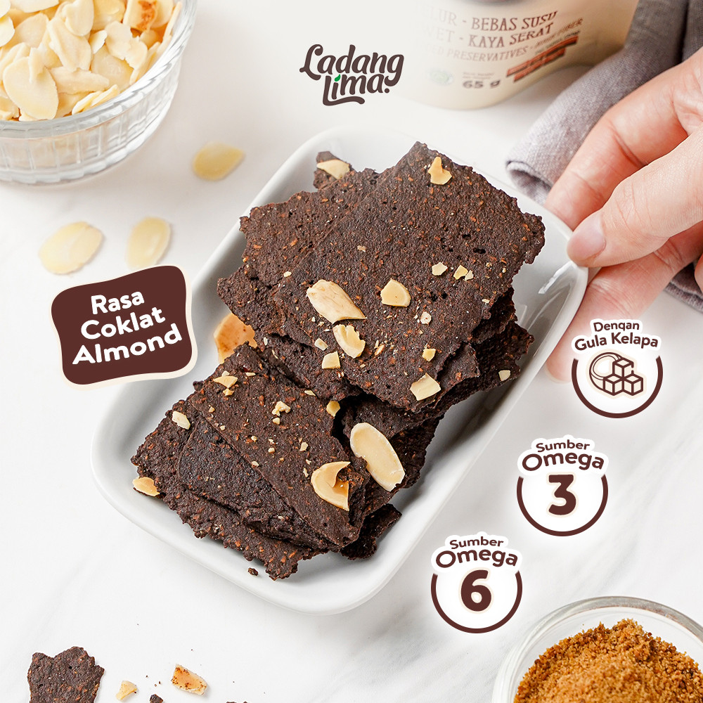

Ladang Lima - Blackthins Cookies 100g Healthy Cookies With Protein