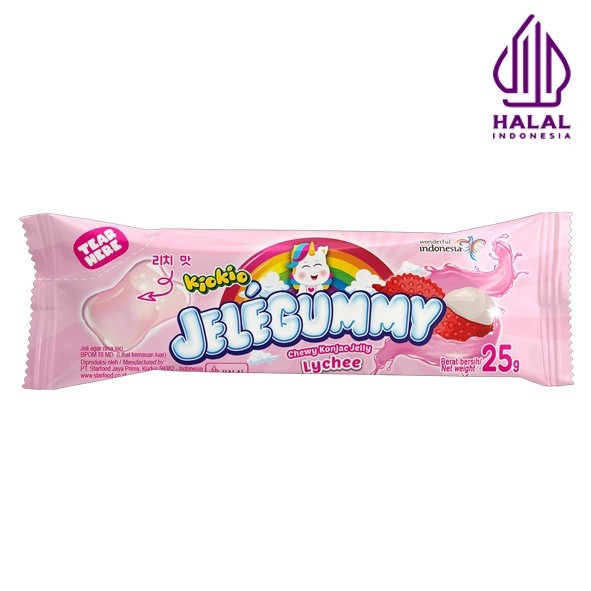 

Jelly Kiokio Jelegummy Assorted Campur Leci Anggur Stroberi HALAL 24 pcs 600gr