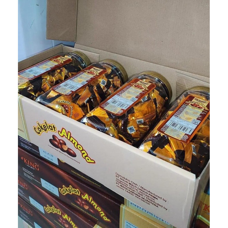 

Coklat Almond Musdalifah Dking 1 Dus ( Isi 4 Toples )