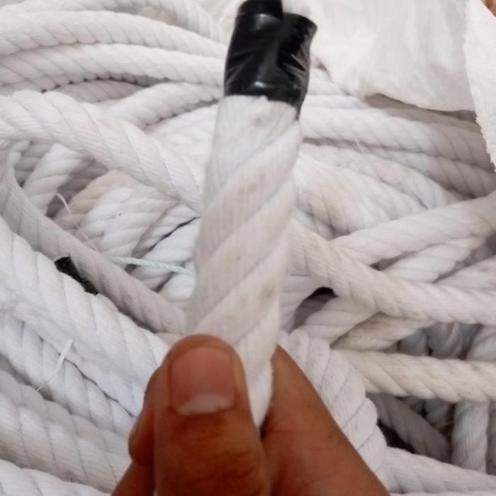 New Tali Tambang kuralon 20mm kain katun kuralon besar putih