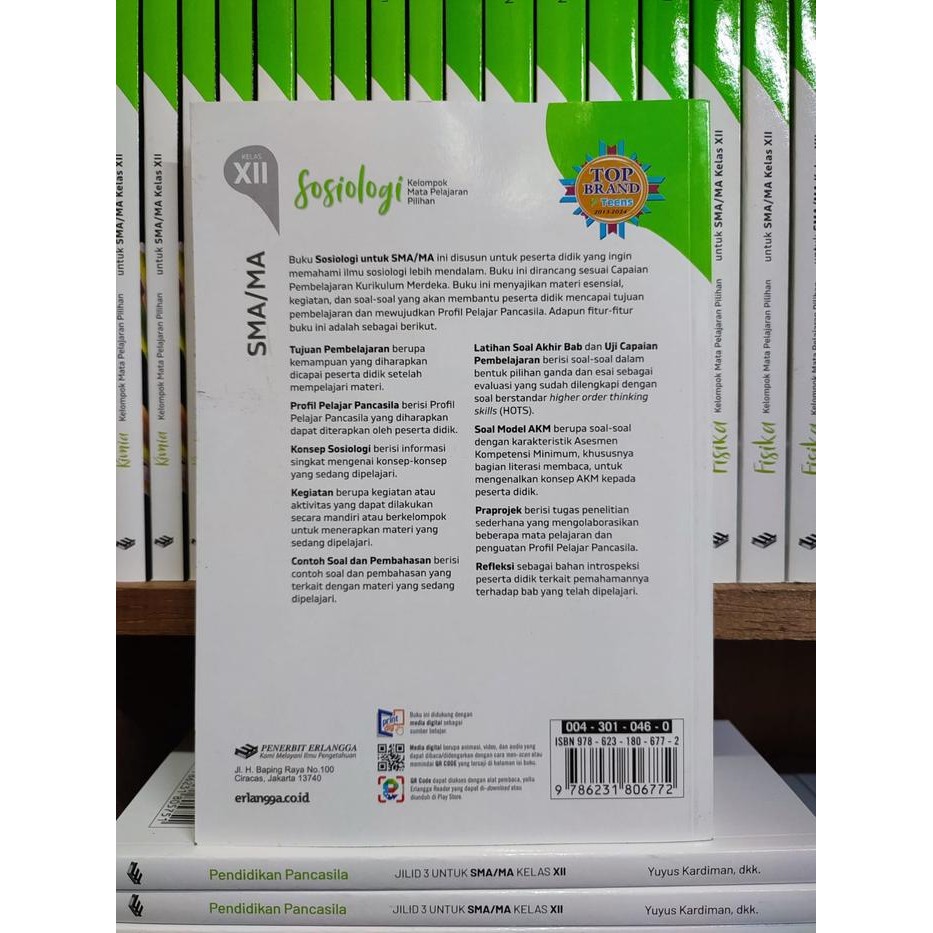

SALE BUKU SOSIOLOGI KELAS 3/XII SMA KURIKULUM MERDEKA ERLANGGA READY