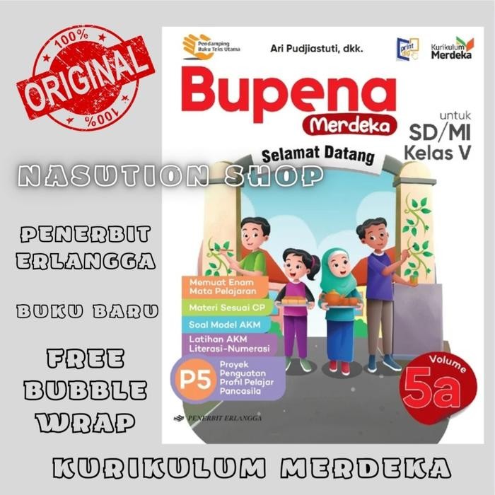 

PROMO PAKET BUKU BUPENA KELAS 5 SD/MI 5A 5B 5C 5D ERLANGGA KURIKULUM MERDEKA READY