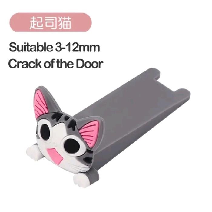 Penahan Pintu Door Stopper Penyangga Pintu Kartun Lucu Anti Benturan Silicone