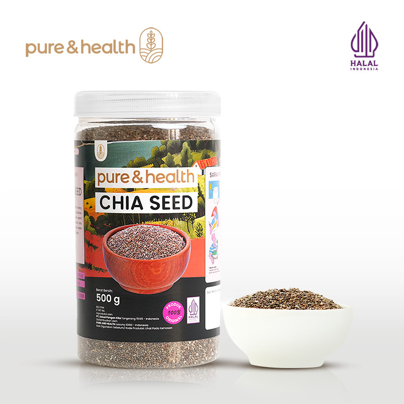 

PREMIUM Chia Seed 500 Gram Pure and Health Superfood Kaya Serat
