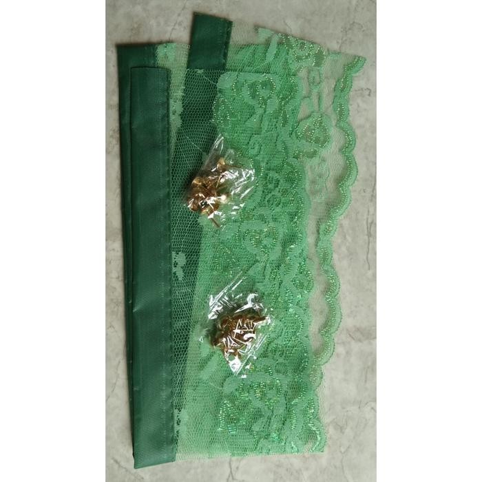 PROMO TIRAI PINTU MAGNET HONG XIN ANTI NYAMUK DAUN LUCKY HIJAU AQS