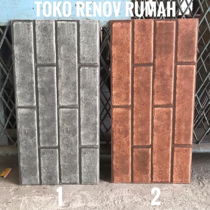 Terbaru Keramik Dinding 30X60 Motif Bata / Keramik Dinding Bata Merah/ Keramik Bata Abu/ Keramik