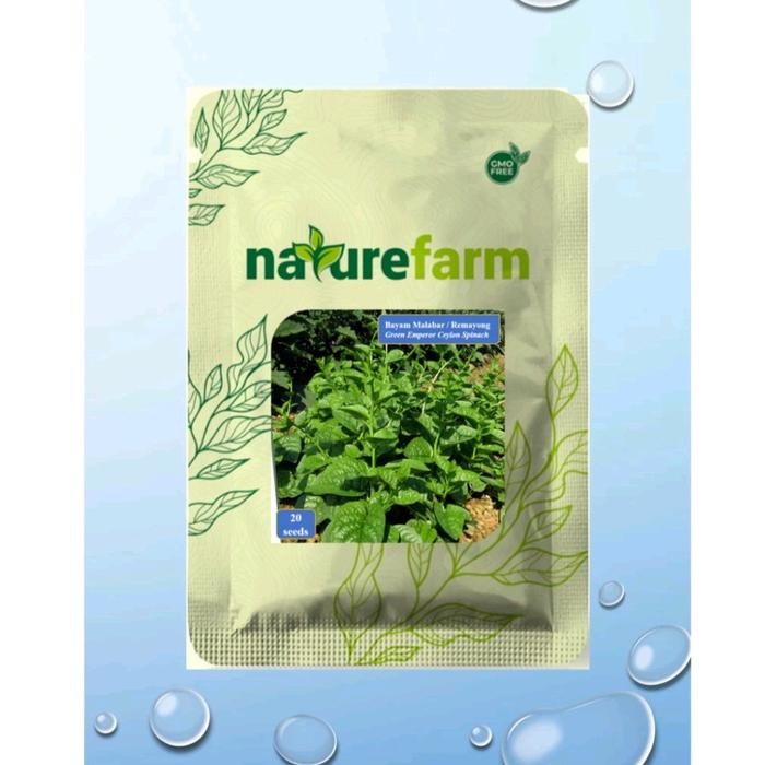 benih bibit sayur Bayam Malabar / Remayong isi 120 seeds