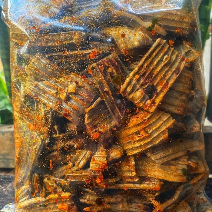 

JTTOP" KERUPUK JENGKOL PEDAS 500GR/ SEBLAK BANTAT
