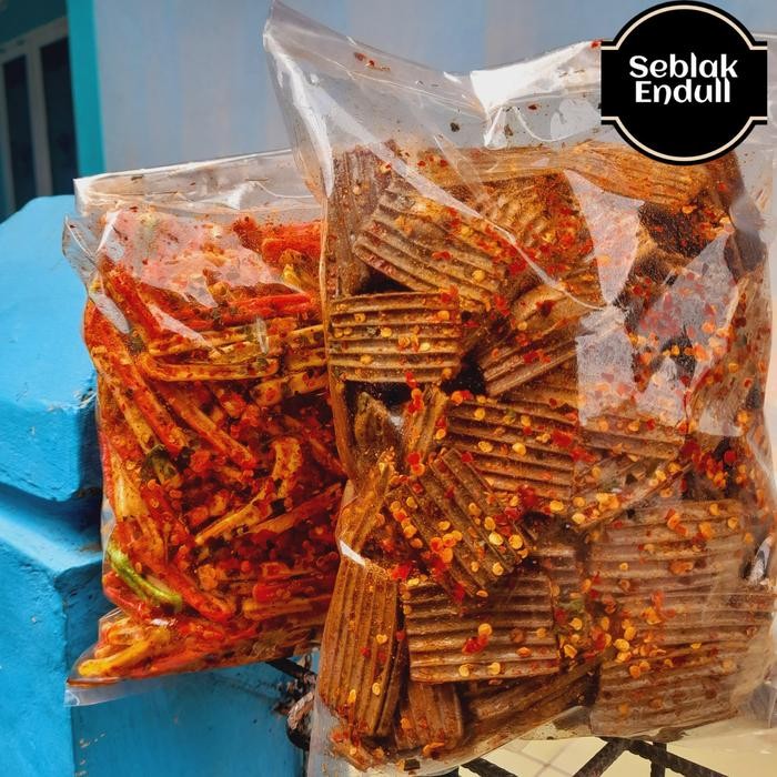 

JTTOP" {BUNDLE} KERUPUK JENGKOL PEDAS 500GRAM + KERUPUK BETON/JAAT JADUL 500GRAM PEDAS CEMILAN SNACK