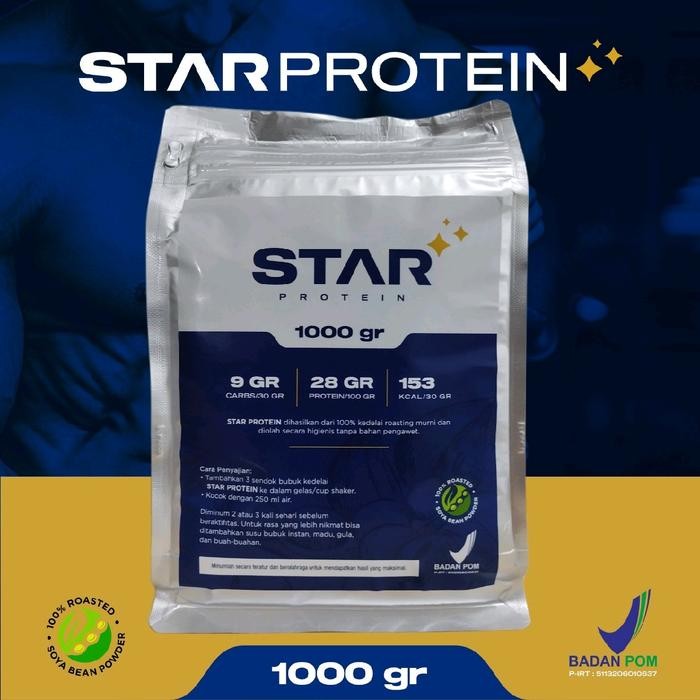 

JTTOP" STAR PROTEIN BUBUK KEDELAI MURNI 1000