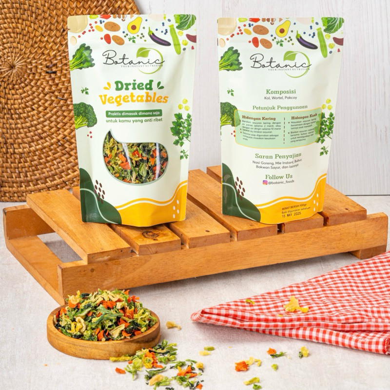 

Botanic Dried Vegetables / Sayuran Kering - Mix Veggie (100gr)