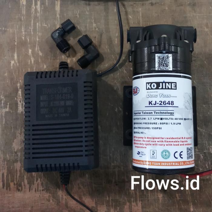Murah Pompa Ko Jine Kj 2648 48 Volt 2 A / Booster Pump Ro Kojine 48V 2A